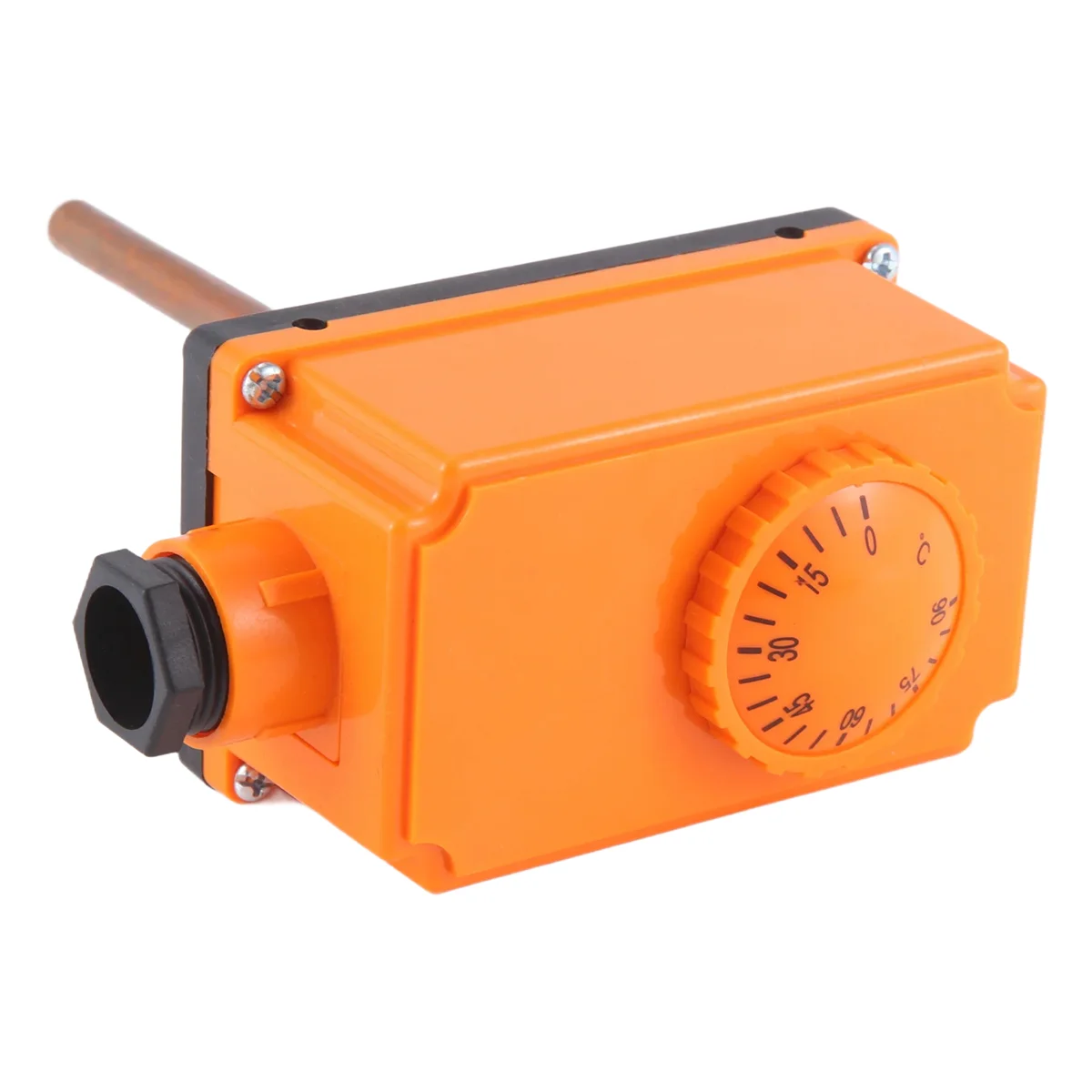 G1/2 Male Thread Hot Water Pipe Thermostat Temperature Controller 90 Celsius High Temperature Start Heating System Parts DY