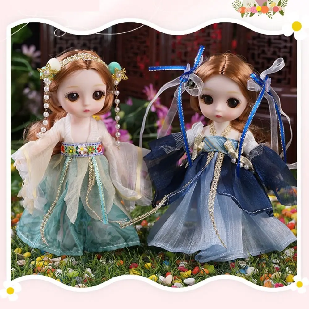 

Ancient Dress BJD Doll Play House Toys with Clothes Wedding Dress Removable Joints Doll Cute Dress Up Birthday Gift