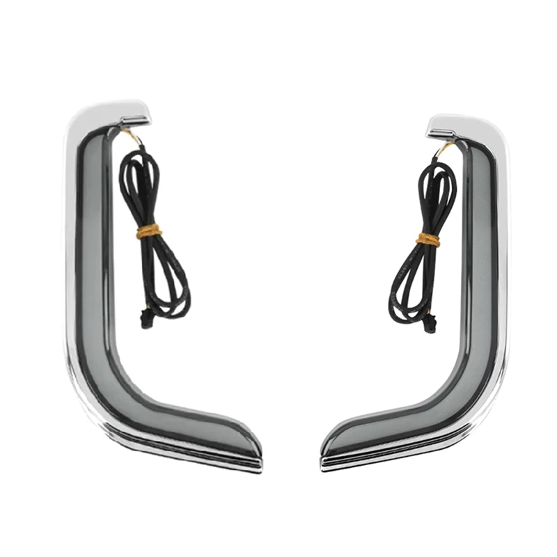 

NEW-Motorcycle LED Fairing Grills Turn Signal Light For Touring Street Electra Glide Road King CVO Limited 96-13