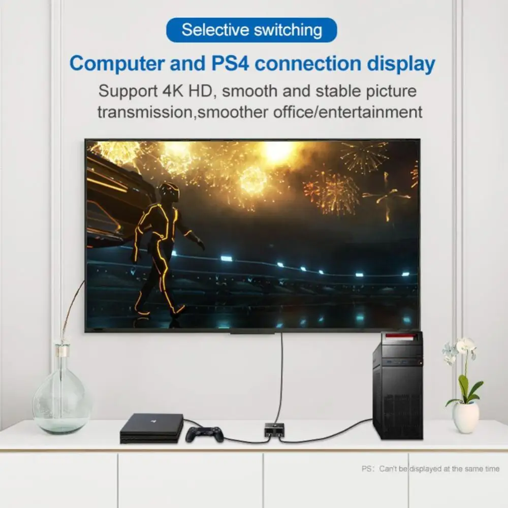 RYRA HD 4K 3D HDR HDCP й, Ʈ , PS4 Xbox HDTV ó, 4K HDMI ġ, 2 Ʈ  HDMI ó