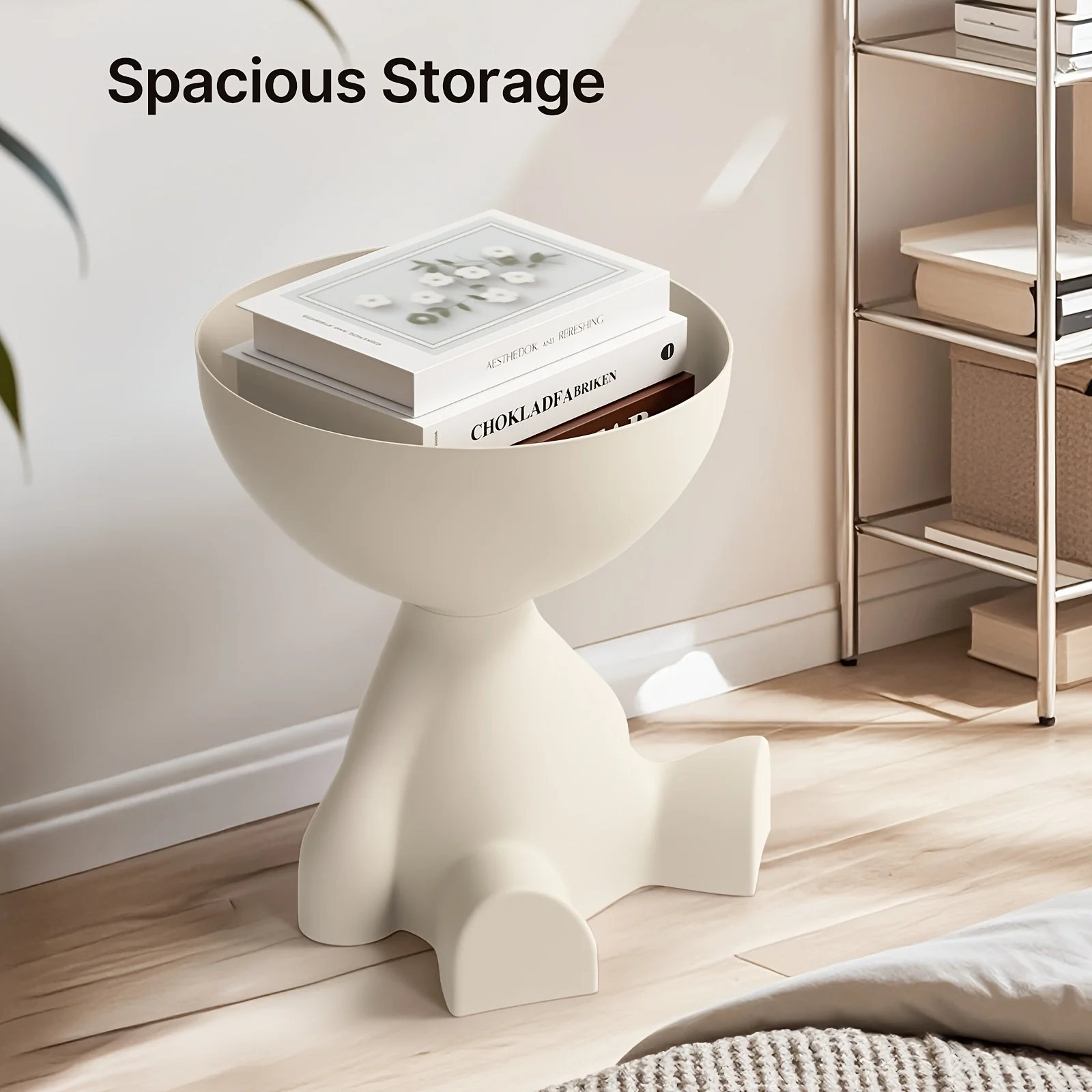 Bear-Shaped Bedside Table Bookshelf 6