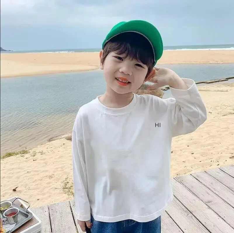

New Kids clothes Boy Girls Cute Cotton Long Sleeve Shirt Tops Shirts