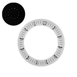 Enhanced Luminous Watch Dial - Green with Multiple Color Options, 31mm (White)