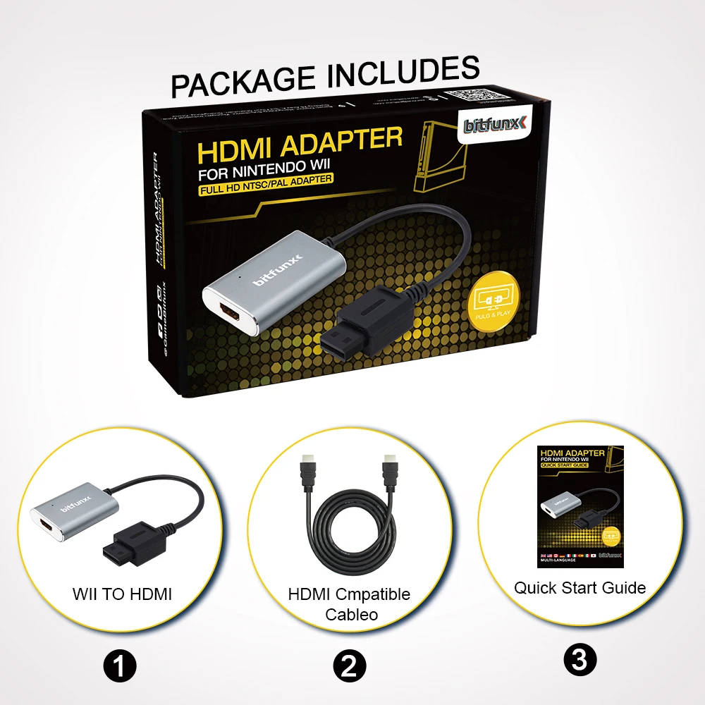 Adaptador HDMI para Wii 