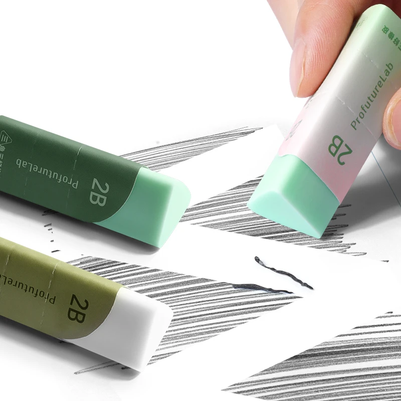 M&G Triangle-Shaped Pencil Eraser Ultra-Clean, Minimal Residue, Leaves Minimal Marks Student 2B Exam Eraser Artist Pencil Sketch