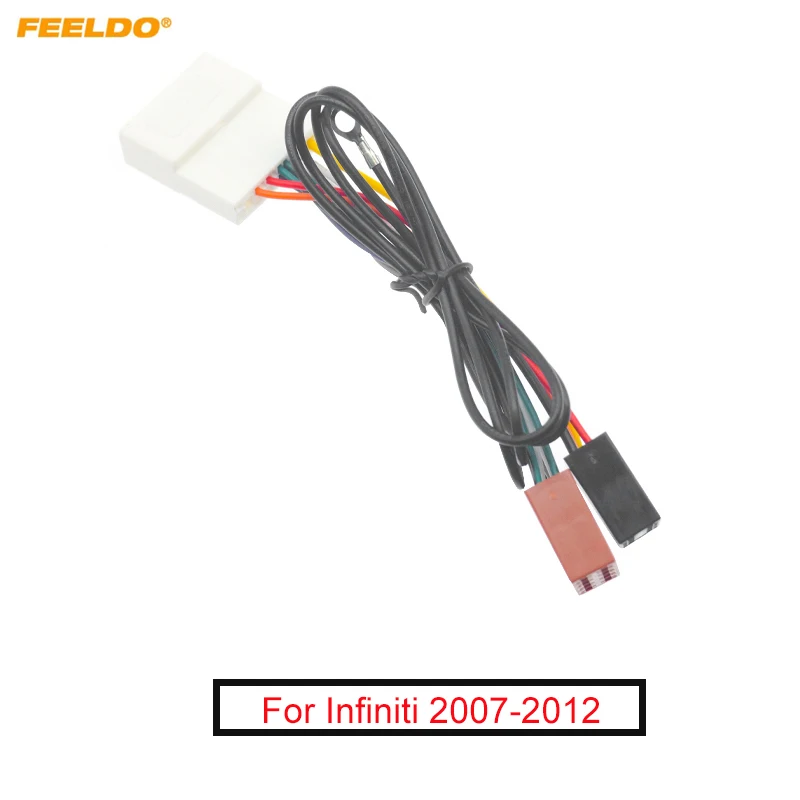 

FEELDO 1PC Car Audio Stereo ISO Wiring Harness Adapter For Nissan Infiniti 07-12 Install Aftermarket CD/DVD Stereo Wire Plug