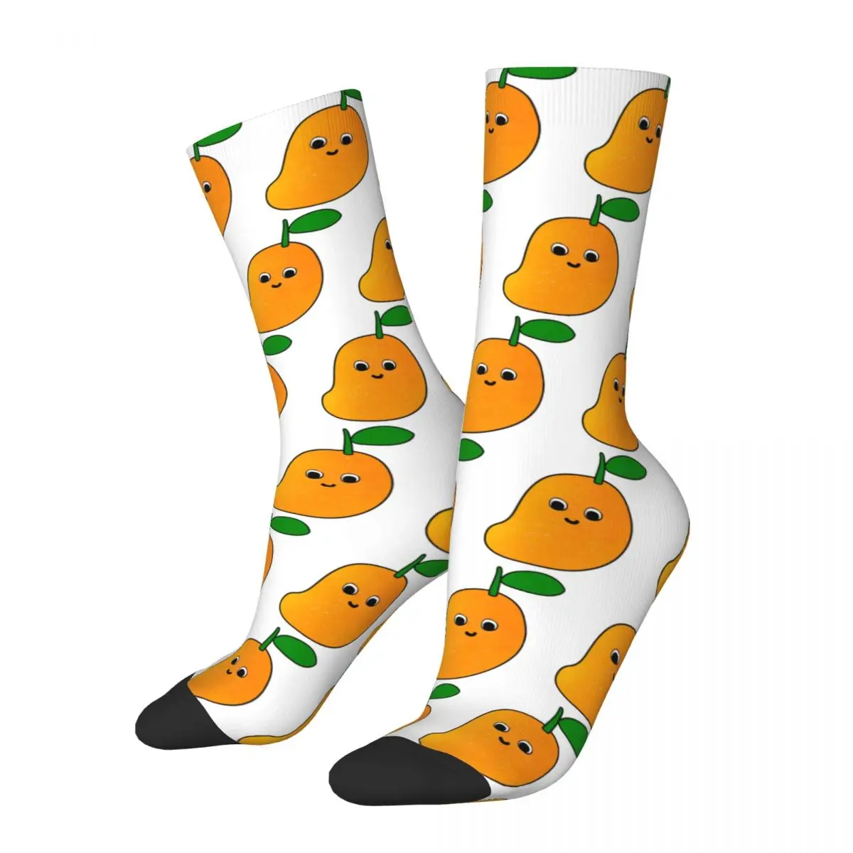 

Happy Mango Socks Harajuku Super Soft Stockings All Season Long Socks Accessories for Unisex Gifts
