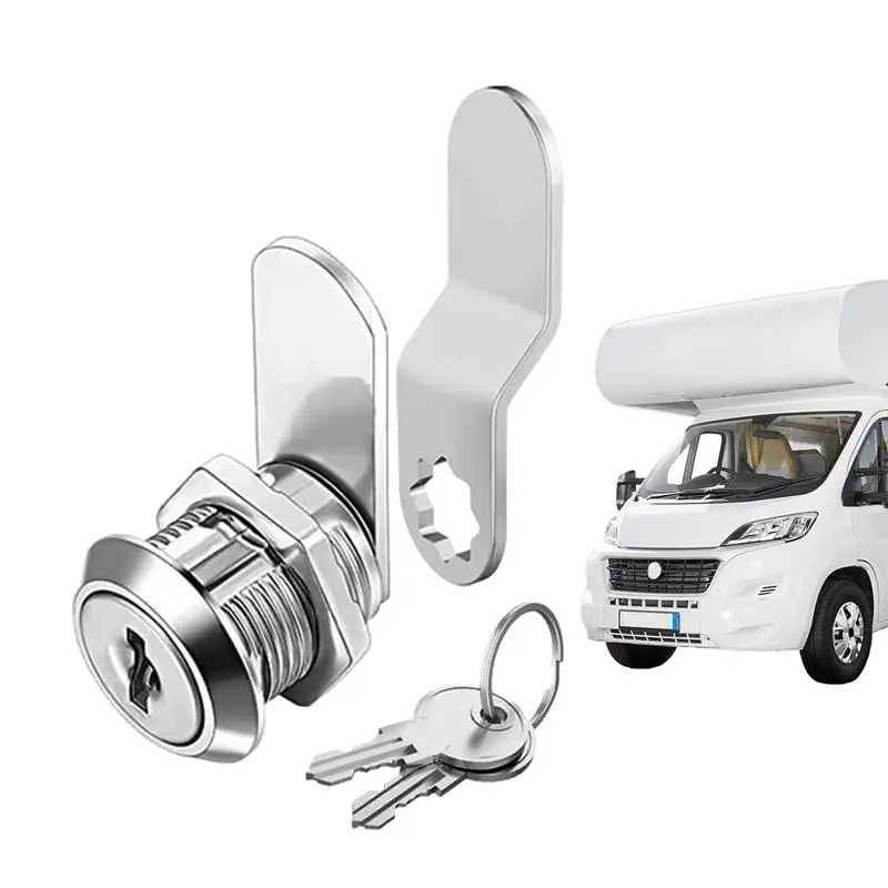 

Cam Locks For Cabinets durable Zinc Alloy Double-piece RV LOCK Turn Tongue Lock Multipurpose Shield Drawer RV Storage Tool