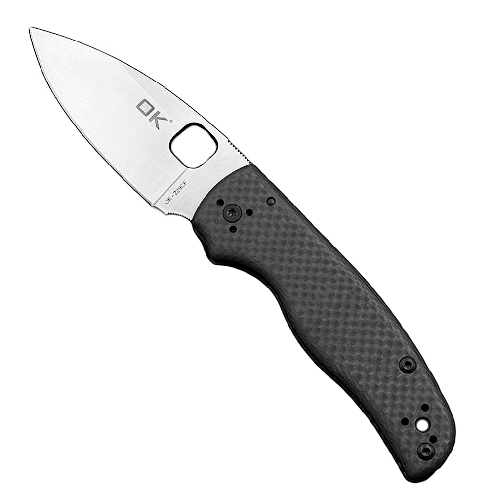 Limited edition OK-229CF Ceramic Bearing Carbon Fiber Handle M390/S35VN Blade Folding Knife Outdoor Camping Hunting Pocket Knife 2