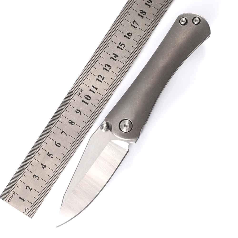 

NINE THORN CNC N690 Blade Folding Knife Full TC4 Titanium Handle Fishing Kitchen Riding Tactical Fruit EDC Tool