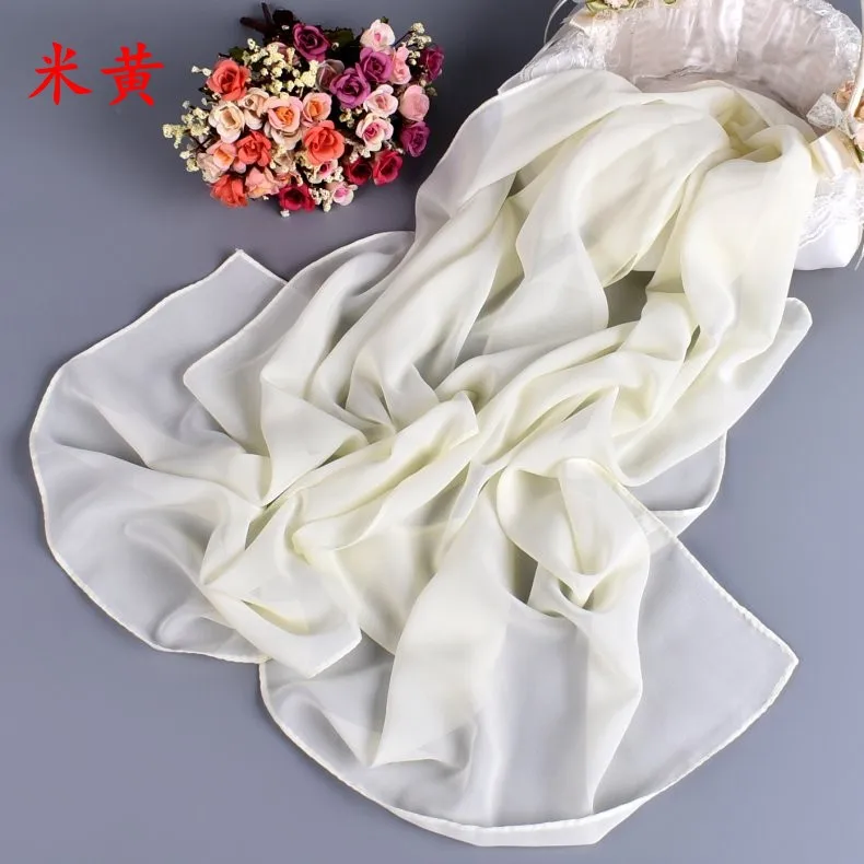 women's long chiffon scarf