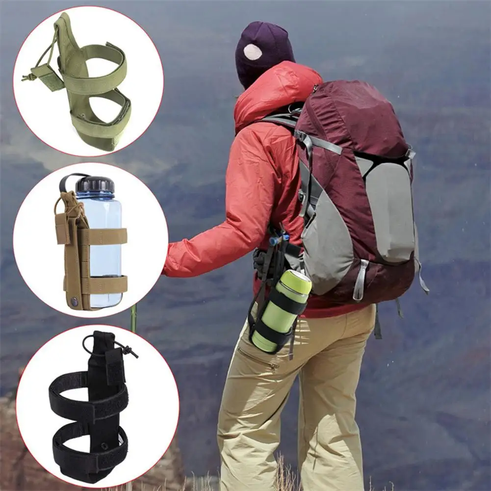 

Outdoor Water Bottle Holder Portable Adjustable Lightweight Water Cup Bag For Camping Hiking Mountaineering