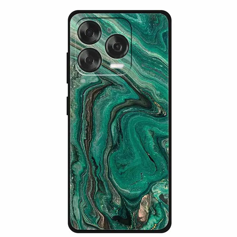 Marble Pattern Soft Silicone TPU Phone Case - Elegant Protective Back Shell Cover