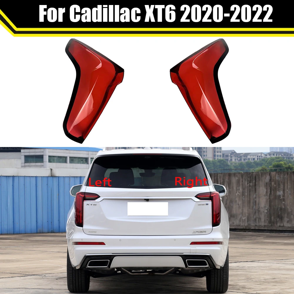 For Cadillac XT6 2020-2022 Car Rear Taillight Shell Brake Lights Shell Replace Auto Rear Shell Cover Mask Lampshade Lampcover