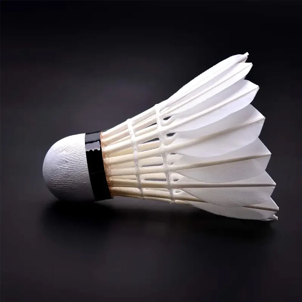 

(12Pcs)PEAK Professional Training Badminton White Goose Goose Hair High quality Ball Sports Tools Durable foam Head