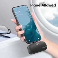 KUULAA-Mini Power Bank 5000mAh, Charge Rapide QC PD, Batterie Externe Portable, Chargeur pour iPhone 15, 14, 13, Xiaomi Mi 5