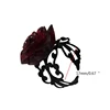 Red Rose Gothic Victorian Rings Adjustable Finger Rings Goth Trendy Flower Open Rings Halloween Party Jewelry Wedding 6
