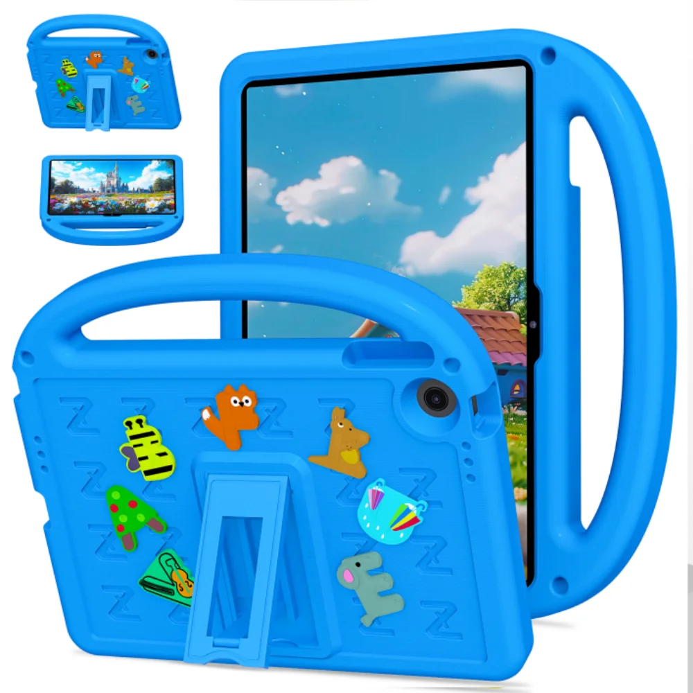 Cartoon Kids Tablet Cover with Built-in Stand - Soft EVA Case