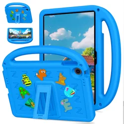 Cartoon Kids Tablet Cover with Built - in Stand - Soft EVA Case (Blue)