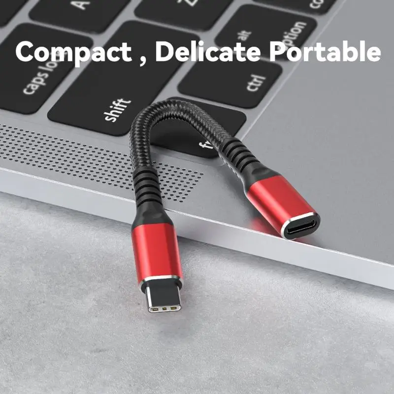 Type C Female to Male Charging Cable Data Blocker Adapter Cord for Phone Tablets M5TE