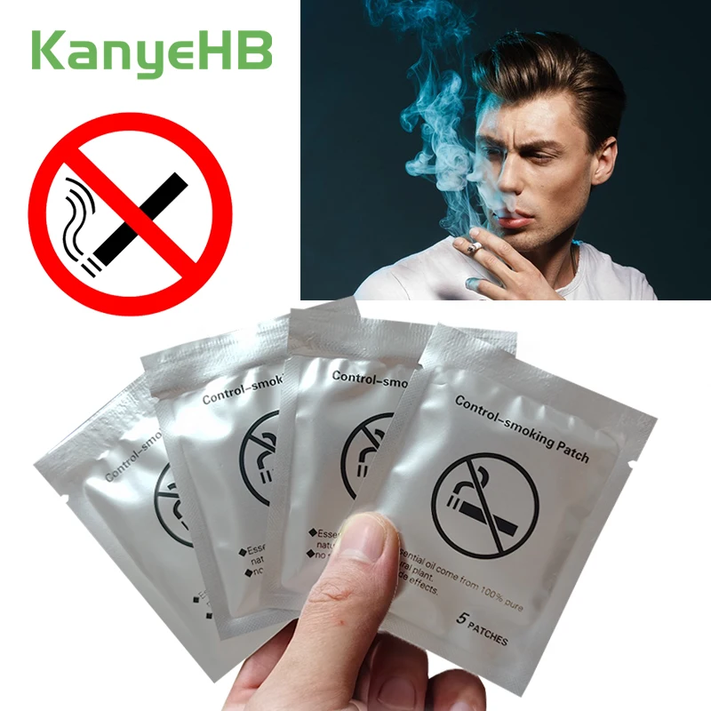 20pcs=4bags Smoke Control Patch Medical Quit Smoking Plaster Anti Smoking Stickers Smoking Cessation Patches Health Care A439