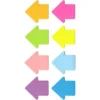 Arrow Shaped Sticky Notes 8 Colors Bright and Colorful Sticky Notes 75 Sheets/Book Self-Adhesive Sticky Notes (8 Books) 1