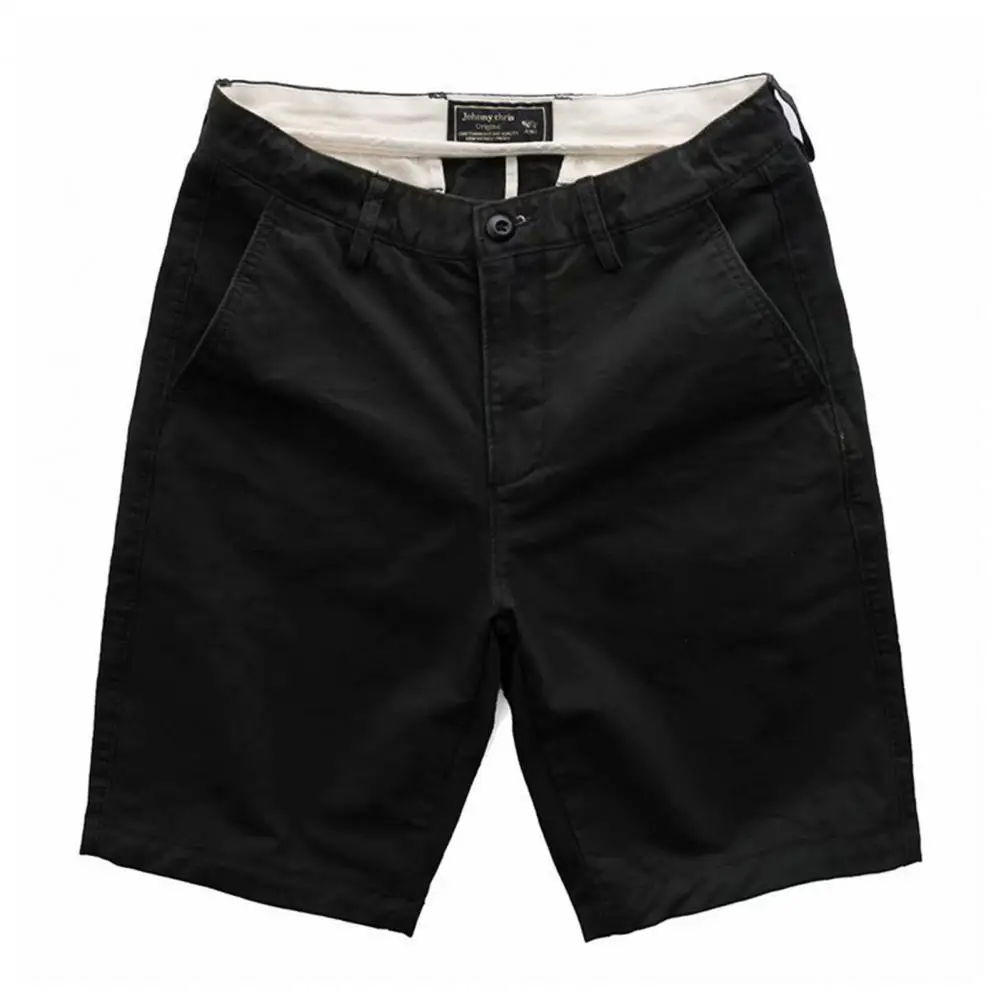 smart casual shorts Short Pants Solid Color Summer Breathable Solid Color Zip Closure Shorts   Cargo Shorts  for Jogging casual shorts Casual Shorts