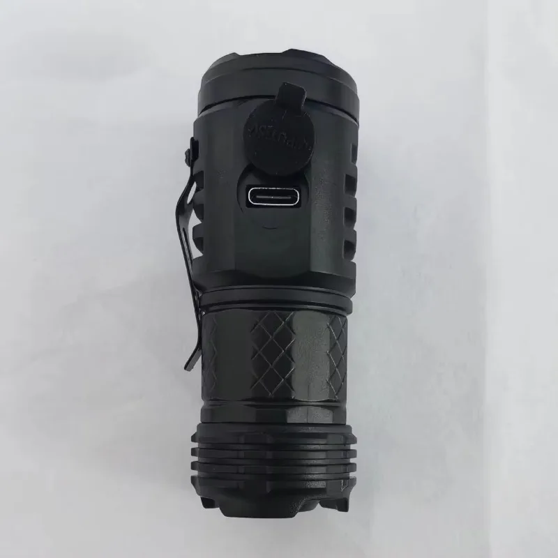 Mini flashlight Tactical Torch Super Bright 3 LED Flashlight Type-C Rechargeable Camping Light ABS with Metal Clip Hiking Lamp led flashlight,mini flashlight,led flashlights,camping light,mini led flashlight,led torch light