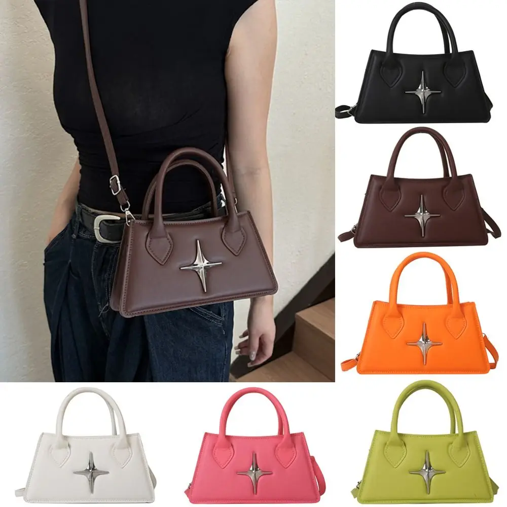 Borsa a tracolla quadrangolare con design a stella in pelle PU a tracolla piccola a tracolla per donna e ragazza_voghion.com