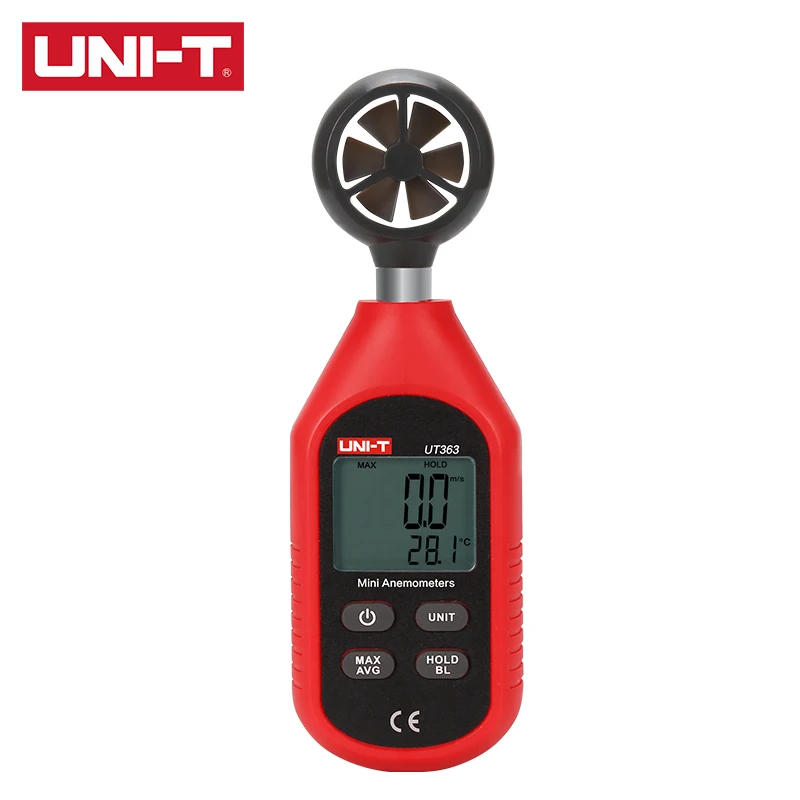 UNI-T UT363 UT363BT 미니 풍속 및 온도 측정기 최대 측정 풍속 0.1m/s 시작 풍속 30m/s