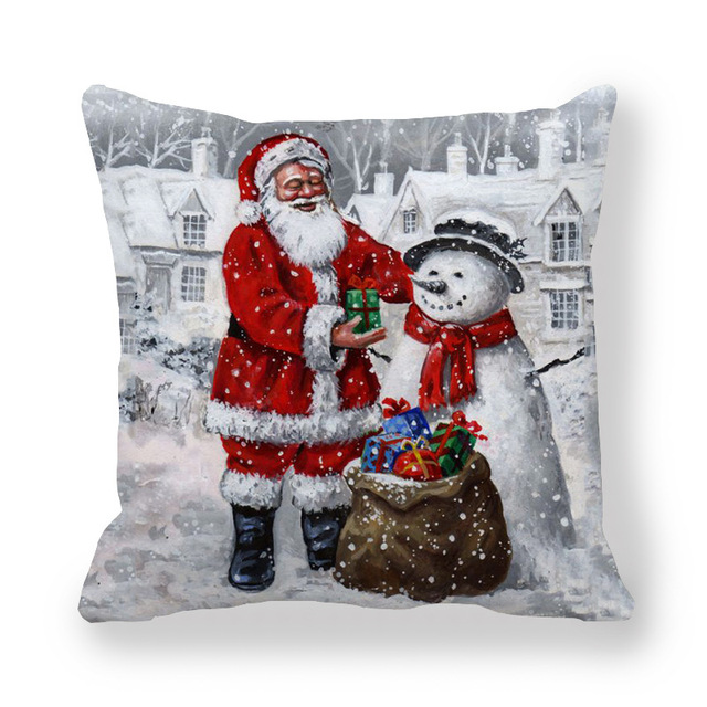 Cushion Cover Merry Christmas Decorations For Home Christmas Ornaments 2021 Navidad Xmas Noel New Year Gifts 2022
