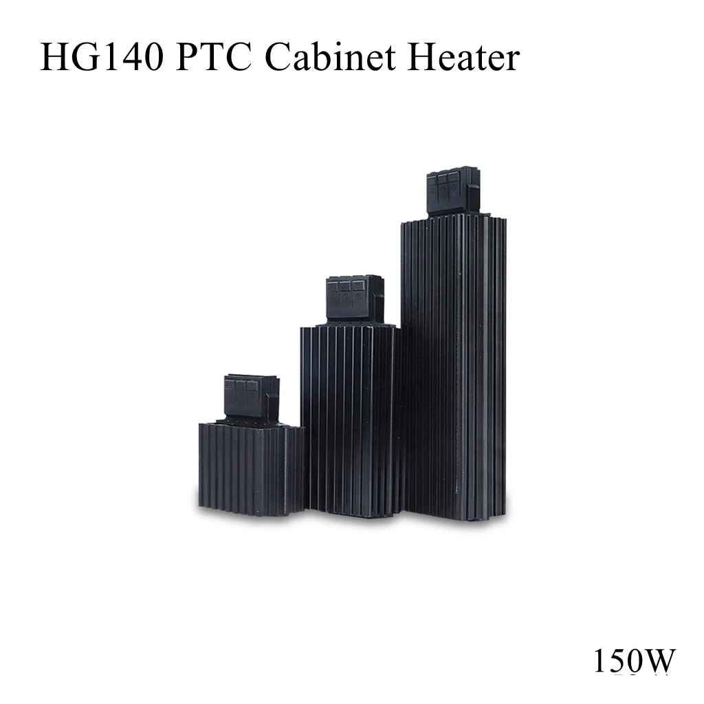

HG140 150W Aluminum Alloy Heater Industy Electric Cabinet PTC Air Heating Element Thermostat Dehumidifier Controller Din Rail