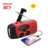 Emergency Hand Crank Radio with LED Flashlight for Emergency AM/FM NOAA Portable Weather Radio Dynamo Radio with 2000mAh Power 1