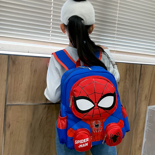 Mochila Escolar Para Niños Escuela Primaria Spiderman Regalo