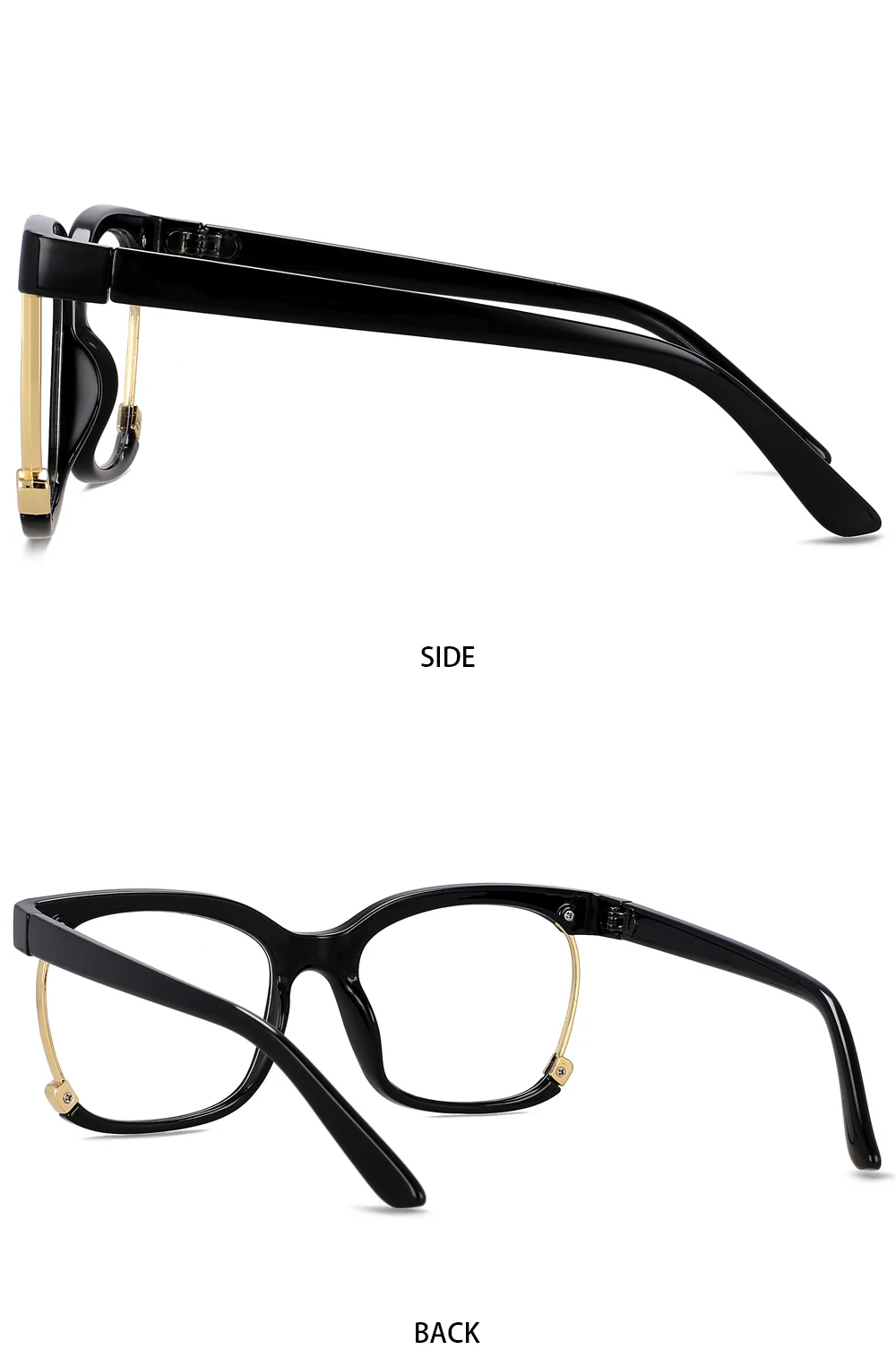 56536 Mode Frauen Marke Gläser Augenschutz Gläser Rahmen Quadrat Anti Blaues Licht Retro Transparent Mode Brillen – Detail 12