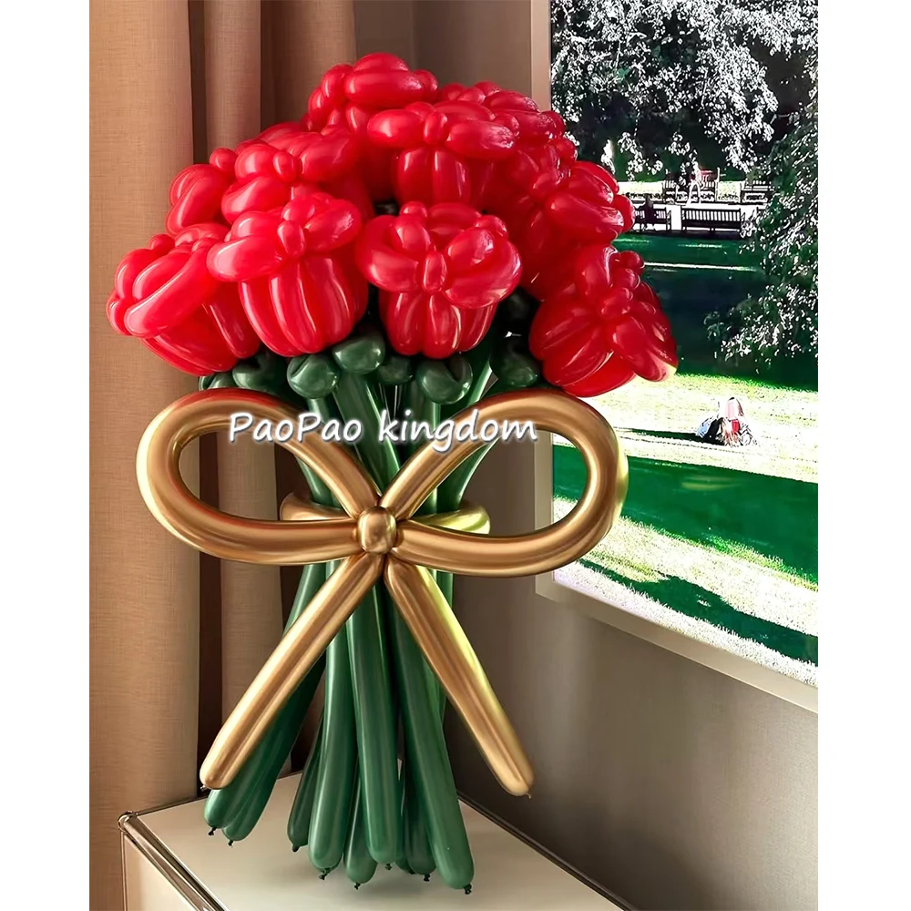 Neue Magische Ballon Blume Material Tasche Geburtstag Party DIY Hochzeit Dekoration Ballon Brautstrauß Zu Liefert Foto Geschenk – Detail 4