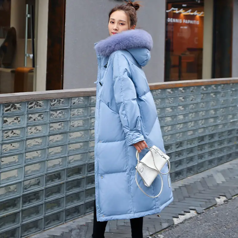2023 New oversized outer cotton jacket women winter mid length greatcoat loose and thickened outerwear bread down cotton Coat