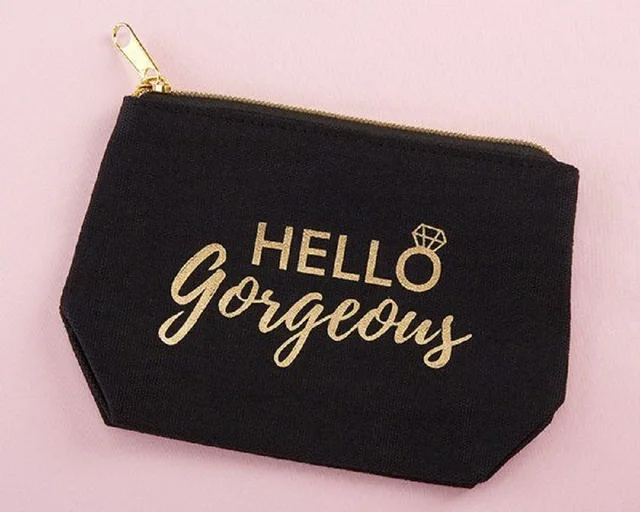100Pcs/Lot Wholesale for Small Business Customized Cotton Zipper Pouch Make  Up Bags Bulk Canvas Cosmetic Bag With Logo for Women - AliExpress