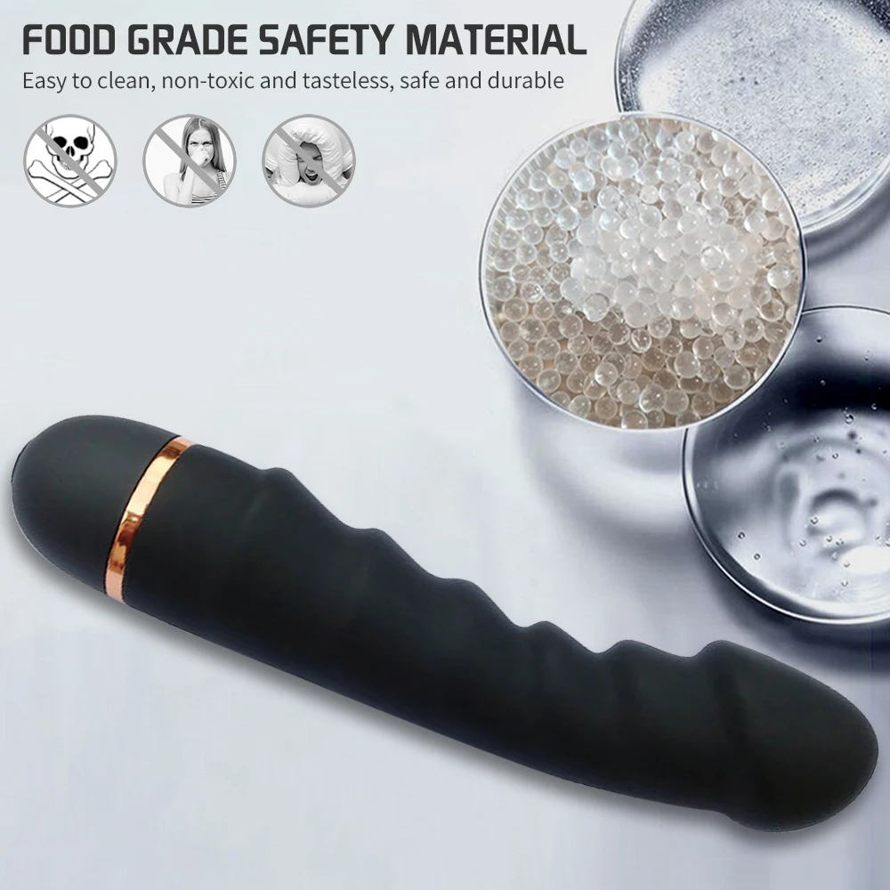 Realistic Rabbit Vibrator Silicone G-spot Clitoral Stimulator_voghion.com