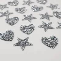 Buy 10pcs Sparkling Rhinestone Five-pointed Star Pattern Clothes Patches Fashion Sequined  Appliques Bling Iron-on Patches Online - Image 3