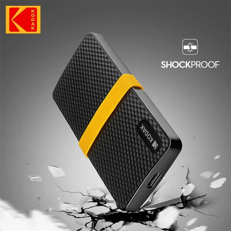KODAK External SSD 256GB 512GB 1TB 2TB Hard Drive HD Externo USB3.1 Type-C Portable SSD For Laptops Smartphone TV Gift external hard drive