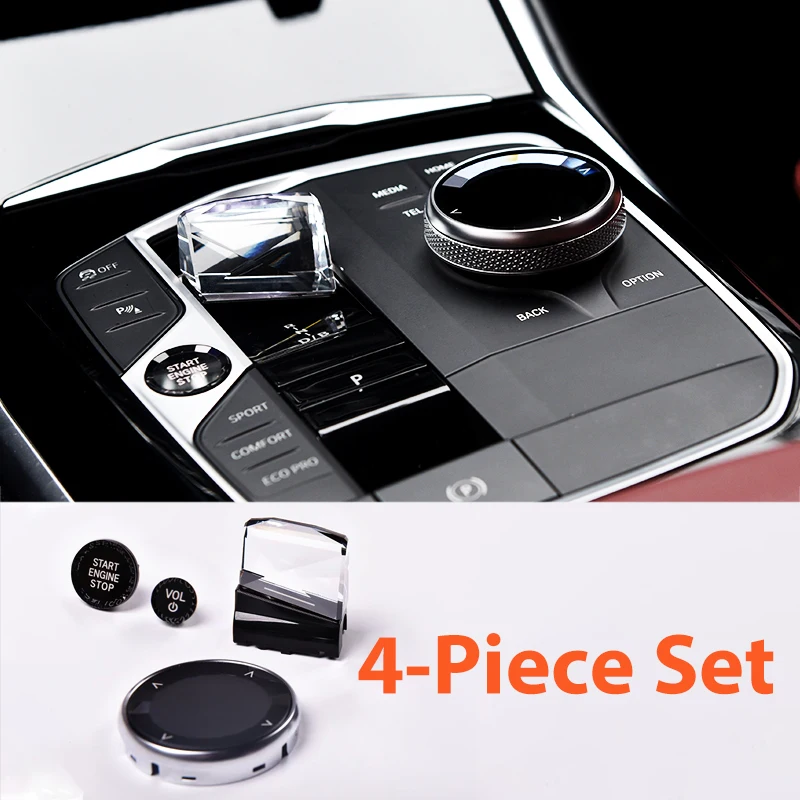Crystal4PieceSetGearShiftKnobforBMW2SeriesF443SeriesG20