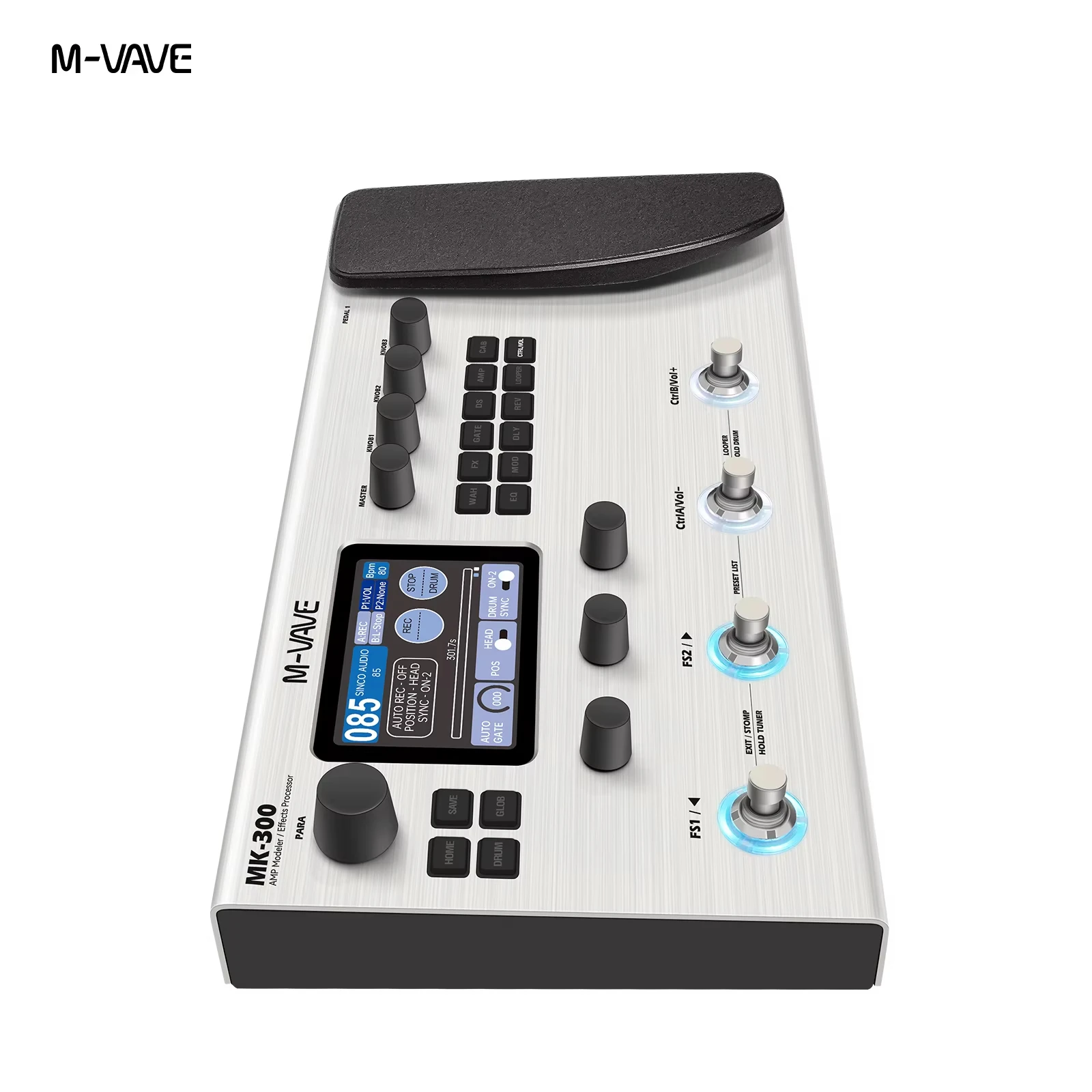 M-VAVE MK300 Guitar Multi Functional Effect Pedal USB Audio