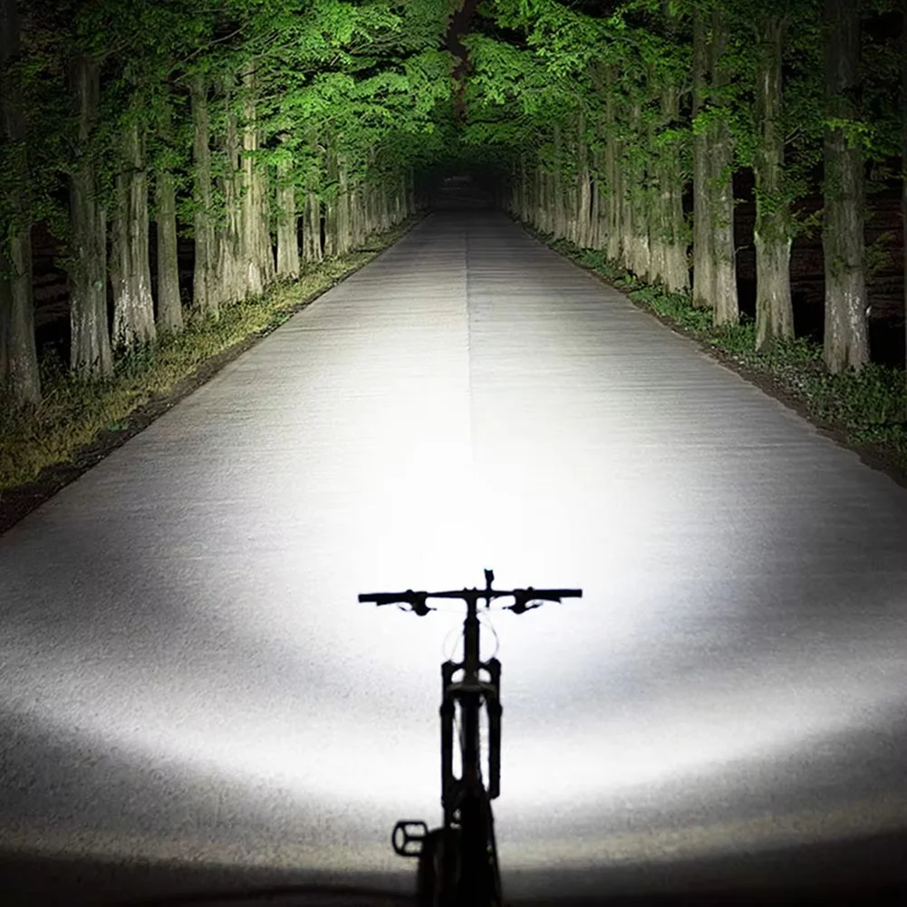 BAAU Bright Bicycle Light LED Front Mountain Bicycle Lamp 8000LM Bike Headlight Flashlight Cycling Scooter Only Light Lamp
