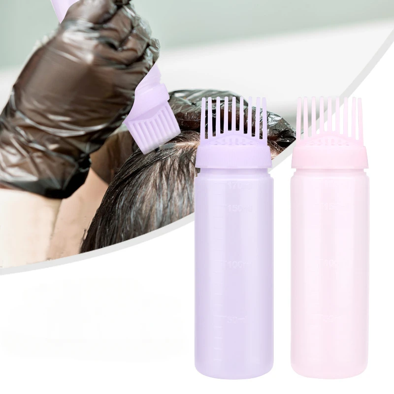 Empty Hair Dye Bottle with Applicator Brush Bottles Dyeing Shampoo Bottle Oil Comb Hair Tools Styling Tool Hair Coloring Bottles