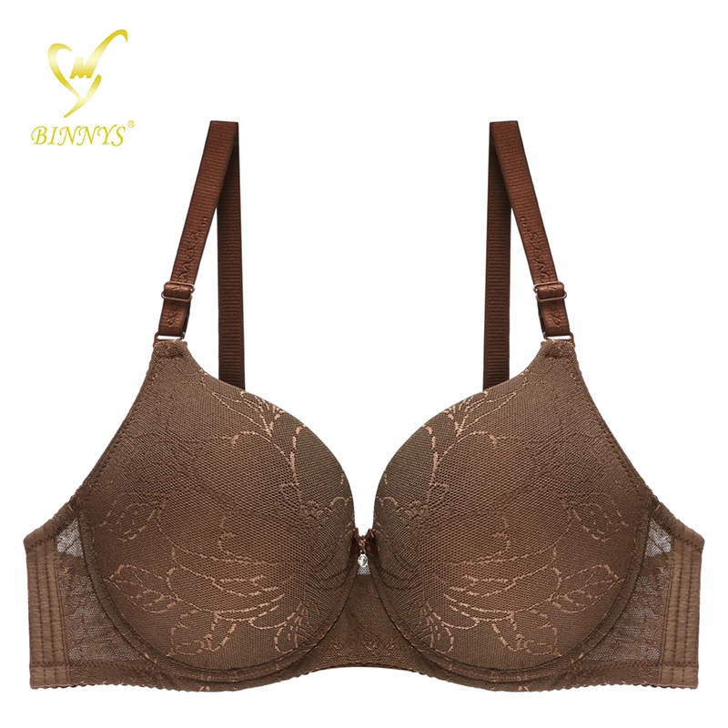 BINNYS Women Bra D Cup Seamless Sexy Lingerie for Women and Ladies Plus Size Large Breast Bra with Extender