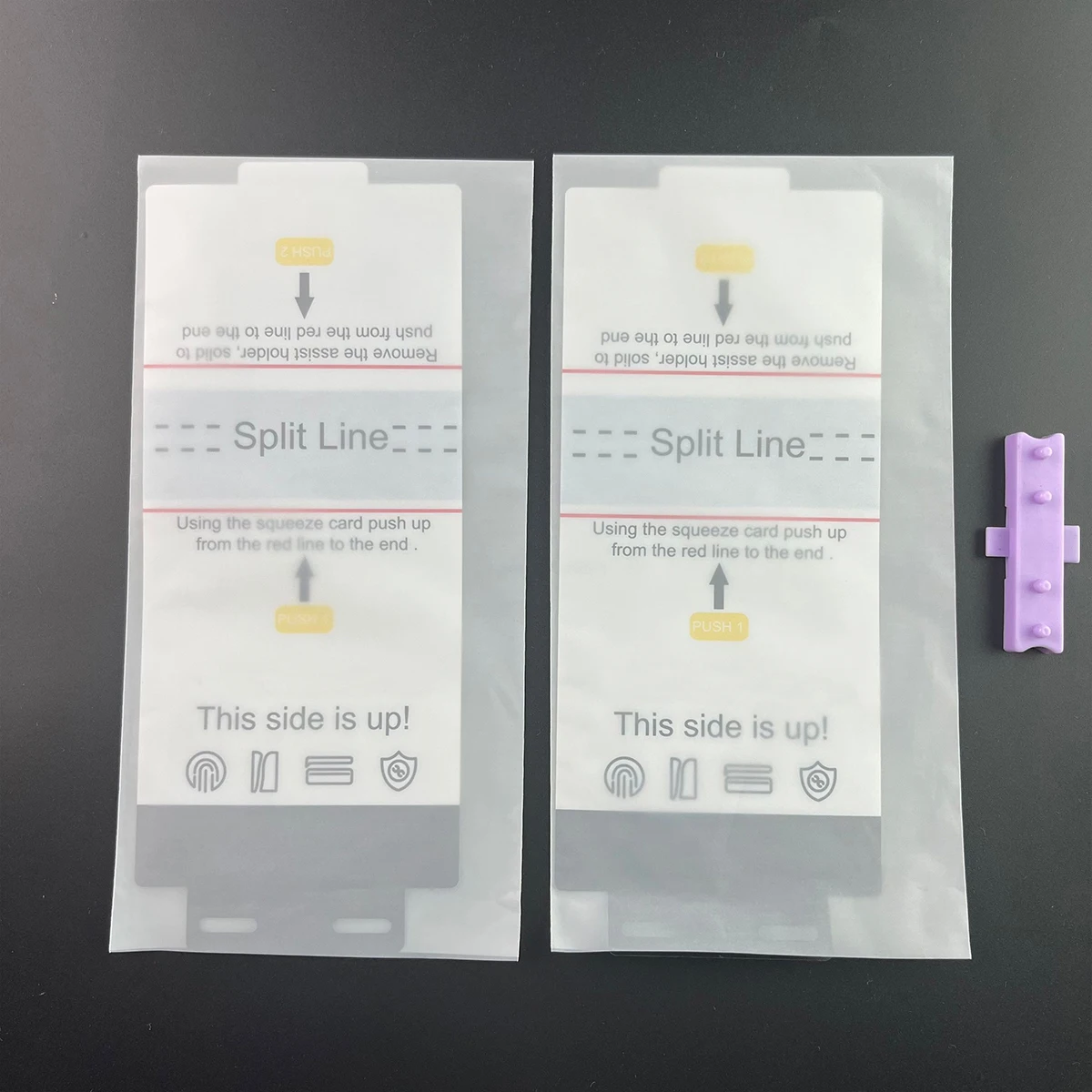 Dual Pack Matte Frosted Hydrogel Screen Protectors with Installation Tools