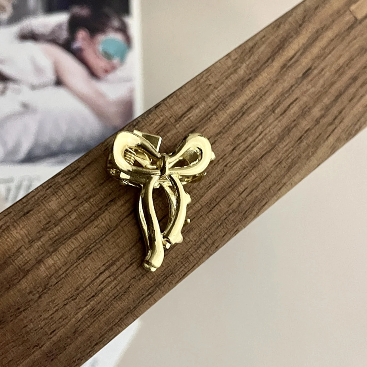 1/2 stücke Kleine Fliege Haar Klaue frauen Mode Süße Haar Clip Metall Solide Frauen Mini Pony Krabben Clip haarnadel Haar Zubehör – Detail 8