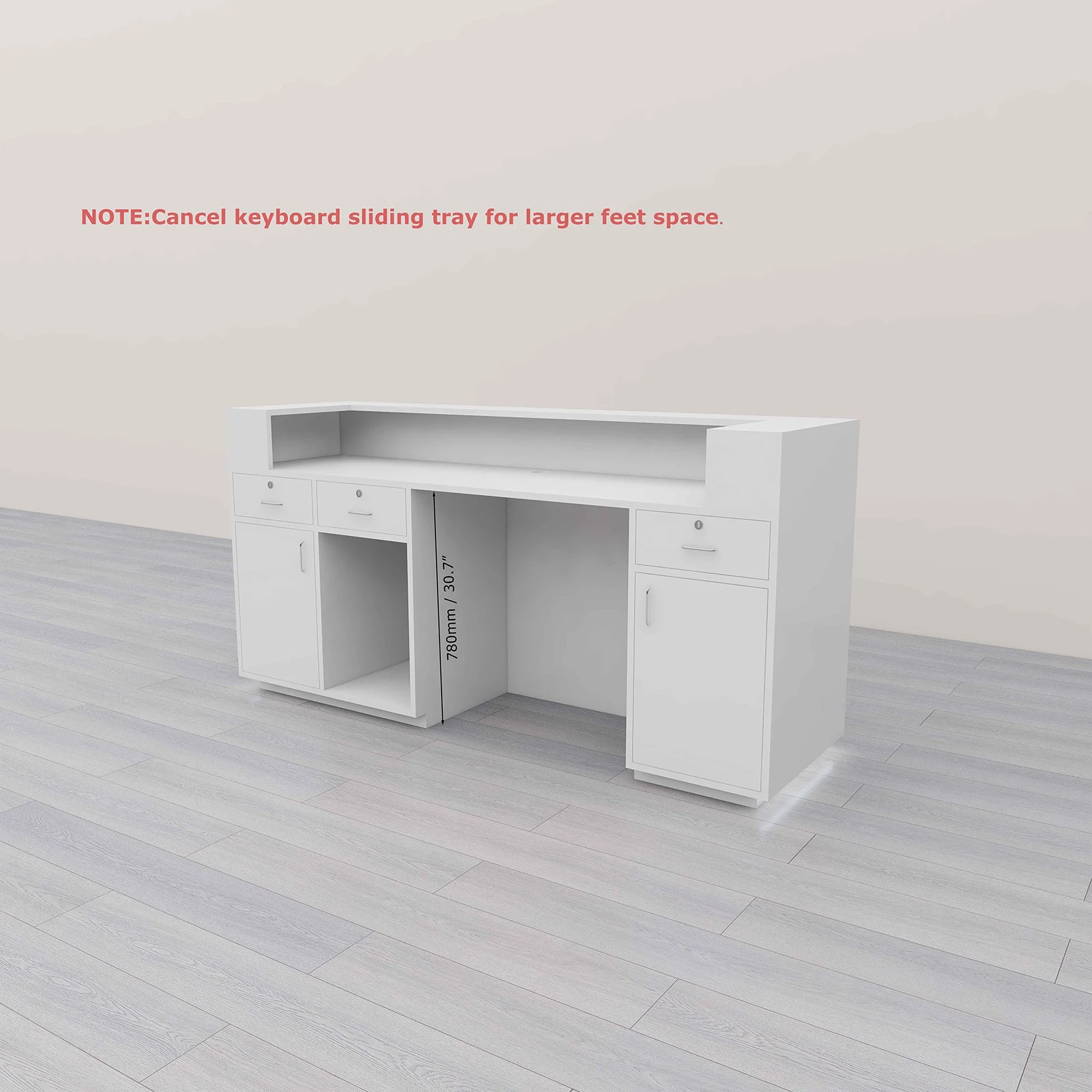 USA CA UK AU GER Local Stock White Shopping And Payment Upon Hotel Reception Desk Luxury Office Reception Table Simple Design