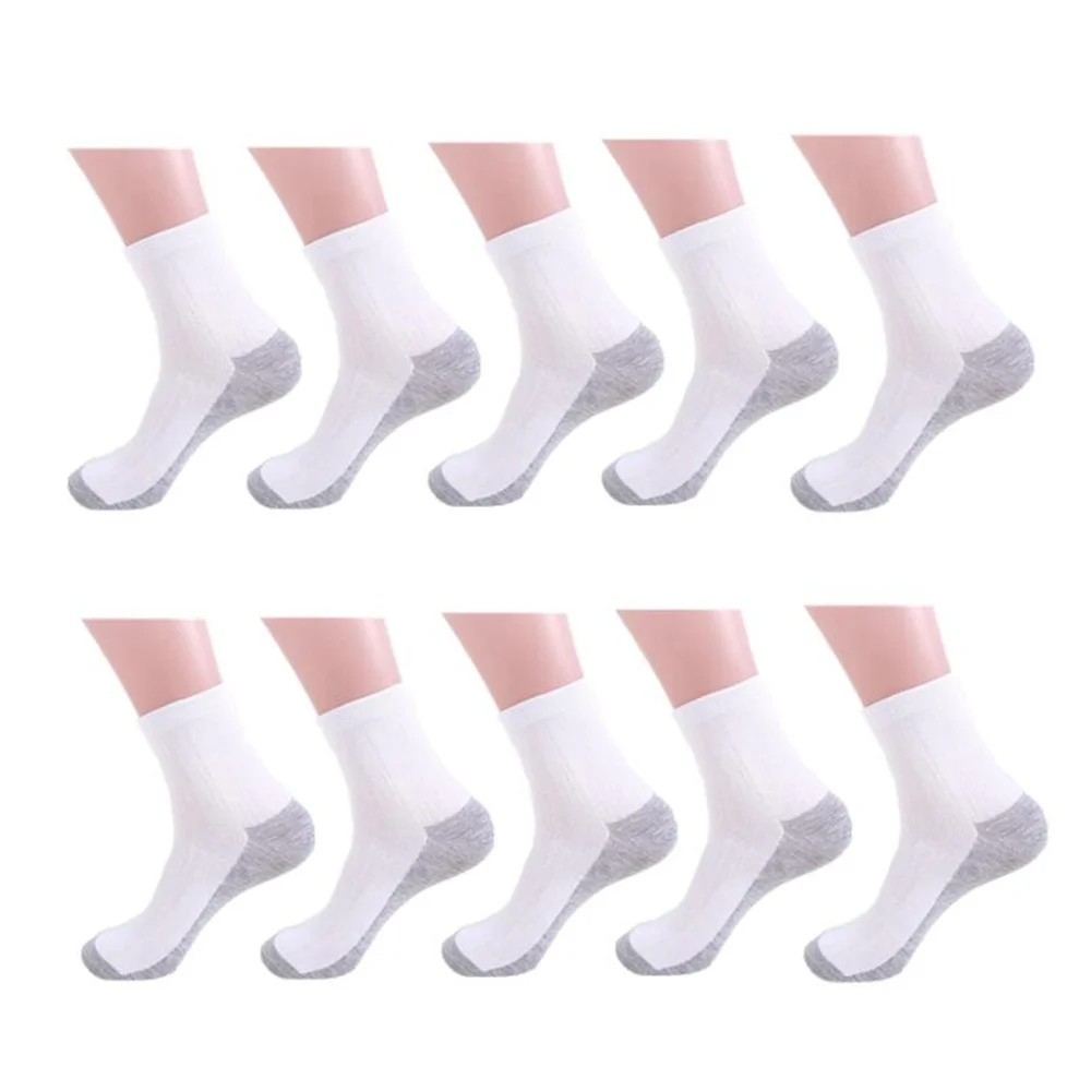 10 Pairs Gray White